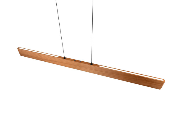 Trio 359719130 Edgewood LED Pendelleuchte 36W dimmbar Holzfarbig CCT einstellbare Lichtfarbe