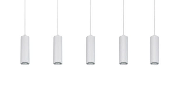Trio 367700531 Soka GU10 Pendelleuchte 5-fach ⌀5,5cm Weiß Matt