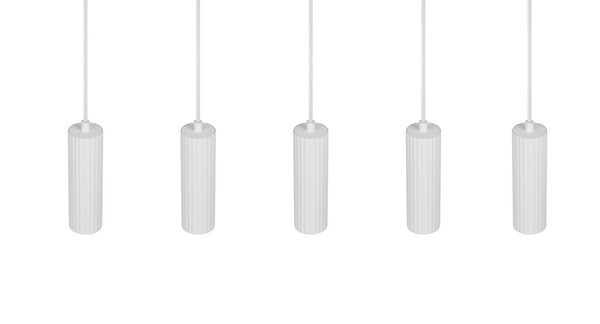 Trio 367700531 Soka GU10 Pendelleuchte 5-fach ⌀5,5cm Weiß Matt