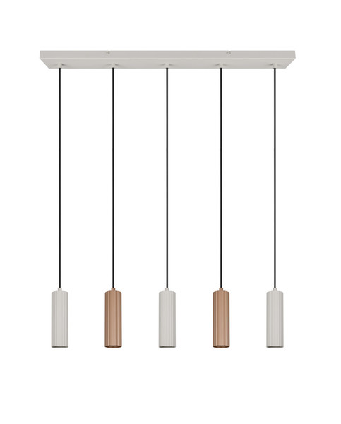 Trio 367700565 Soka GU10 Pendelleuchte 5-fach ⌀5,5cm Coffee