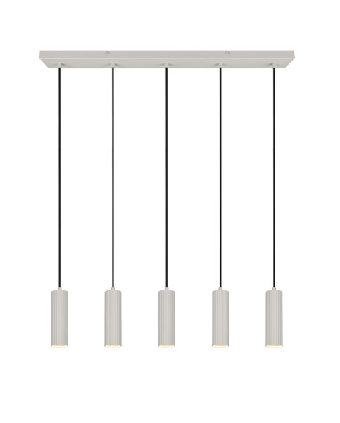 Trio 367700576 Soka GU10 Pendelleuchte 5-fach ⌀5,5cm Warm Grey