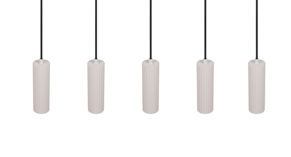 Trio 367700576 Soka GU10 Pendelleuchte 5-fach ⌀5,5cm Warm Grey