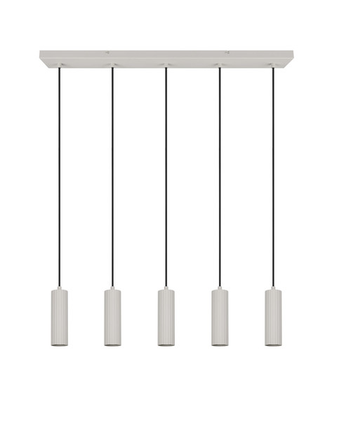 Trio 367700576 Soka GU10 Pendelleuchte 5-fach ⌀5,5cm Warm Grey