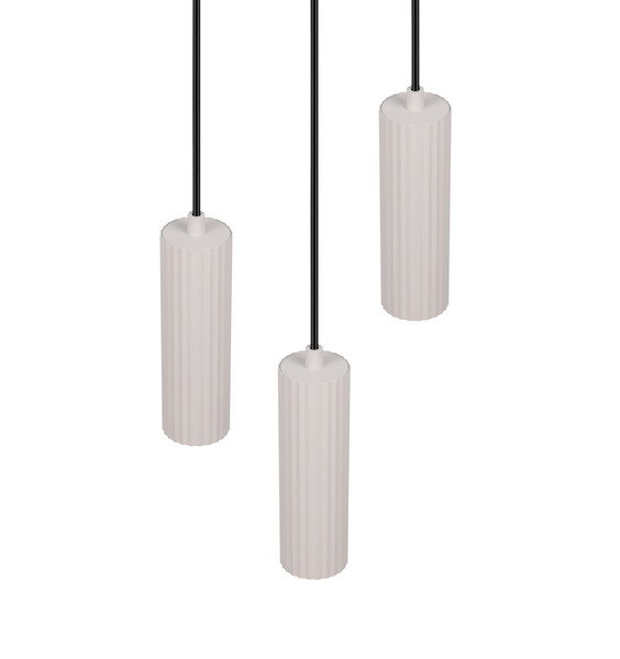 Trio 367730376 Soka GU10 Pendelleuchte 3-fach ⌀28cm Warm Grey