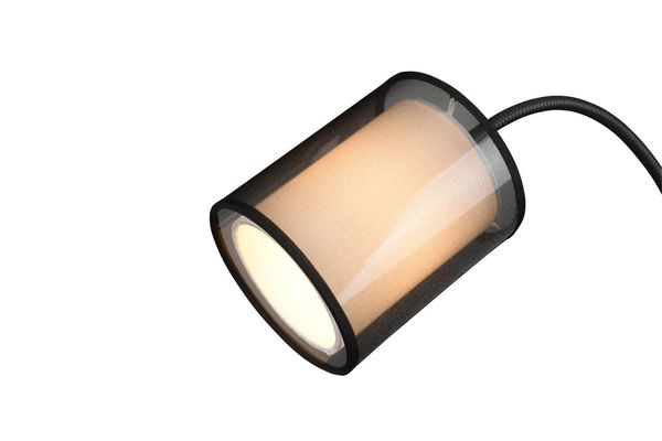 Trio Burton Stehleuchte E27/E14  2-fach ⌀45cm Schwarz Matt