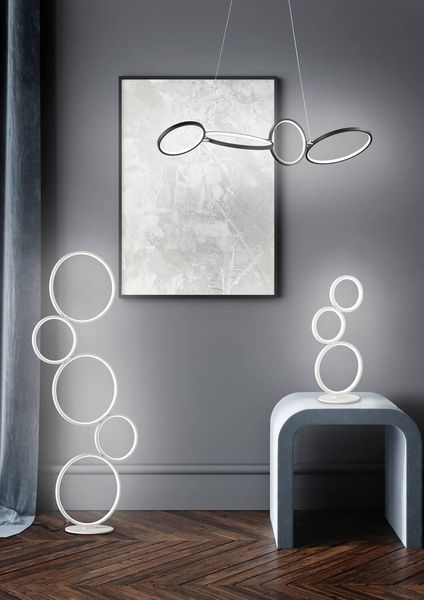 Trio Rondo LED Stehleuchte  36W dimmbar Weiß Matt warmweiss