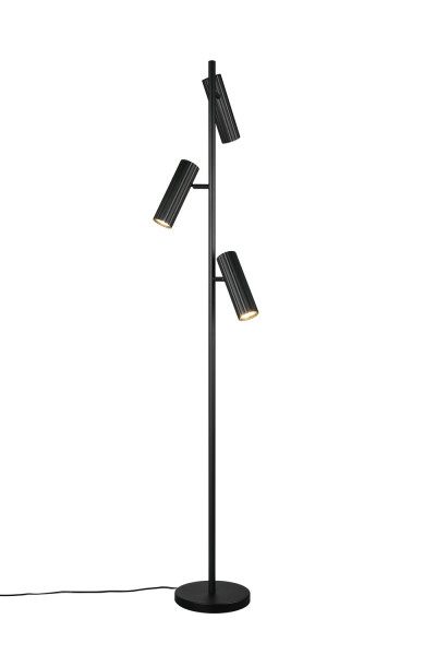Trio 467700332 Soka GU10 Stehleuchte 3-fach ⌀22cm Schwarz Matt