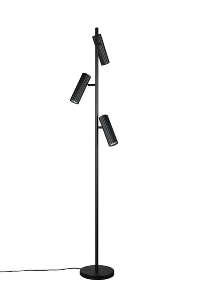 Trio 467700332 Soka GU10 Stehleuchte 3-fach ⌀22cm Schwarz Matt