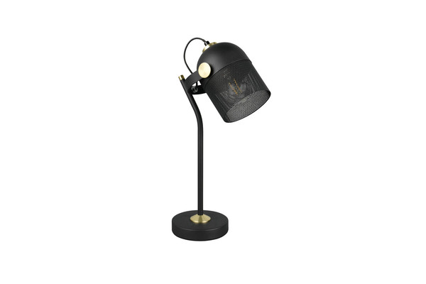 Trio 548200132 Mixa E27 Tischleuchte Schwarz Matt
