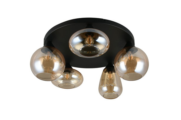 Trio 617030513 Lumina E14 Deckenleuchte 5-fach ⌀63,5cm Schwarz Matt