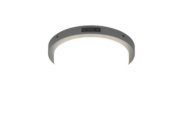 Trio 630369142 Bermejo LED Deckenleuchte 14W ⌀30cm Anthrazit IP54 CCT einstellbare Lichtfarbe