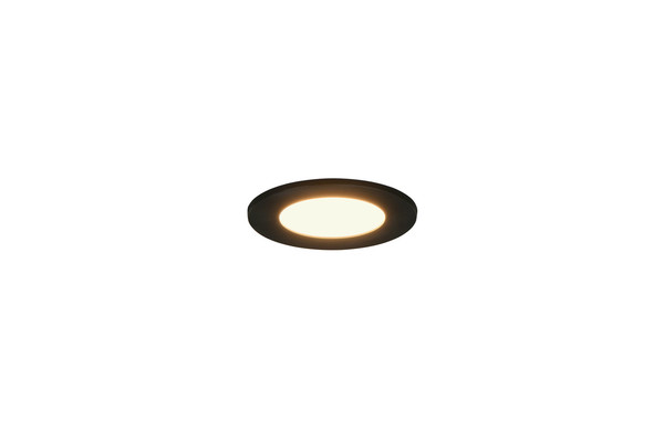 Trio 635110102 Himal LED Einbauleuchten 3,5W ⌀8,5cm dimmbar Schwarz IP65 CCT einstellbare Lichtfarbe