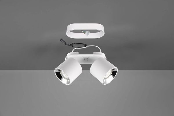 Trio Guayana Deckenleuchte GU10  2-fach Weiß Matt