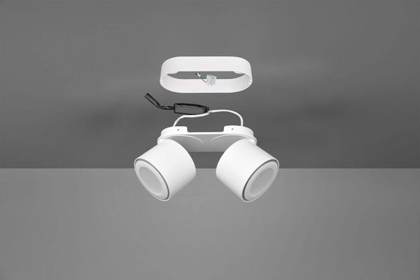 Trio Taurus LED Deckenleuchte  2x5W Weiß Matt warmweiss