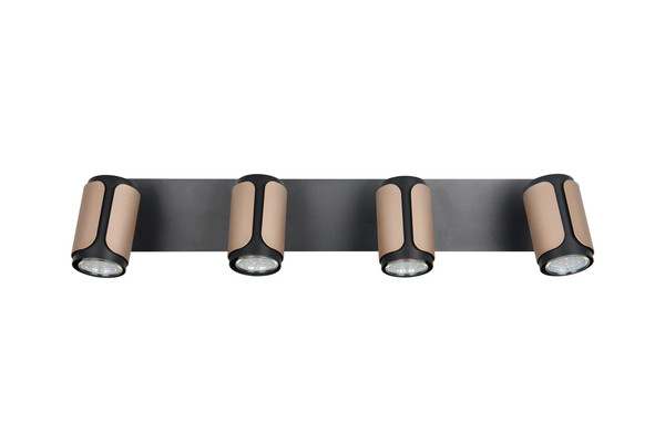 Trio 814500465 Gillan GU10 Strahler 4-fach Coffee