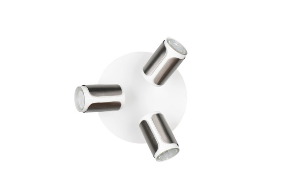 Trio 814530307 Gillan GU10 Strahler 3-fach ⌀30cm Nickel Matt