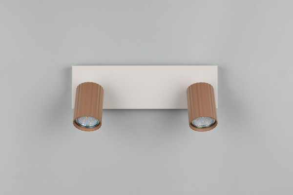 Trio 867700265 Soka GU10 Strahler 2-fach Coffee