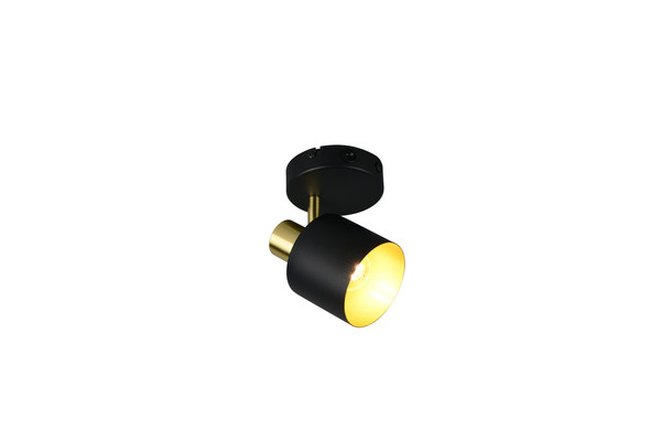 Trio 868870180 Eva E14 Strahler Schwarz-Gold