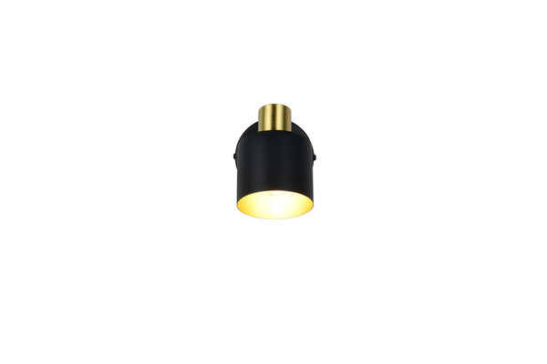 Trio 868870180 Eva E14 Strahler Schwarz-Gold