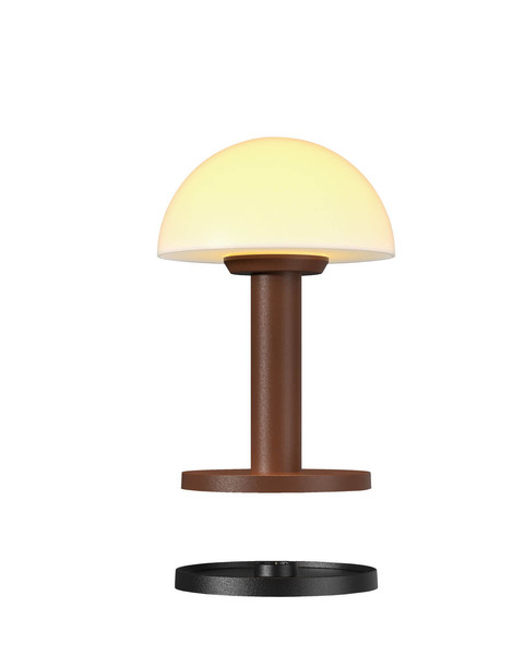 Villeroy & Boch BERGAMO Akku-Tischlampe Rost 1,8W steuerbare Lichtfarbe IP65 97075