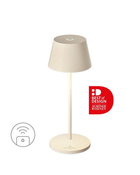 Villeroy & Boch SEOUL MICRO RC Akku-Tischlampe Elfenbein Ceramic 2,3W steuerbare Lichtfarbe IP65 97102