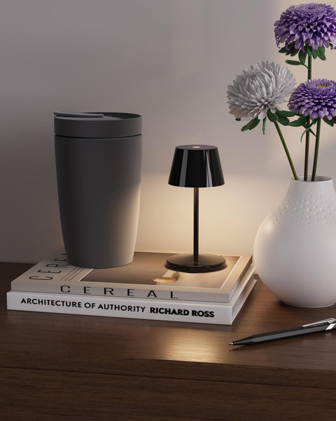 Villeroy & Boch SEOUL NANO Akku-Tischlampe Schwarz Ceramic 1,8W steuerbare Lichtfarbe IP65 97121