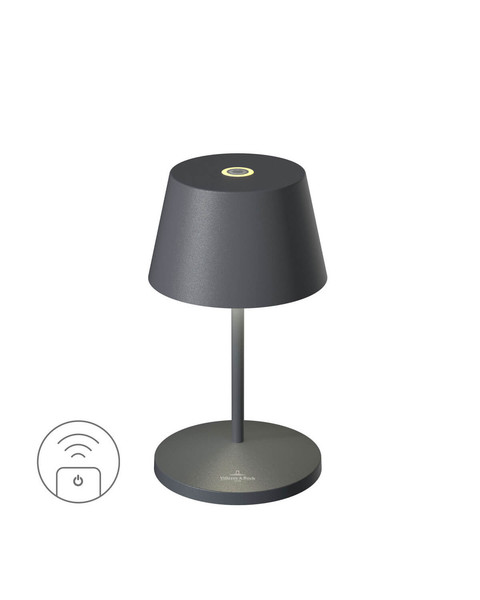 Villeroy & Boch SEOUL RC Akku-Tischlampe Anthrazit 2,2W steuerbare Lichtfarbe IP65 97201