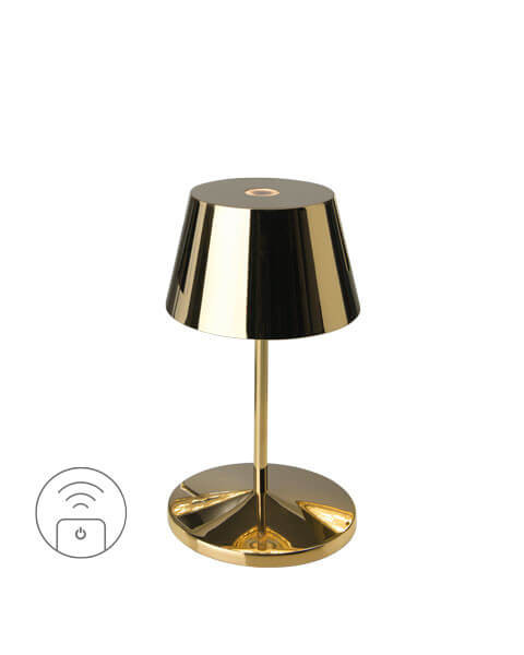 Villeroy & Boch SEOUL RC Akku-Tischlampe Gold 2,2W steuerbare Lichtfarbe IP65 97206