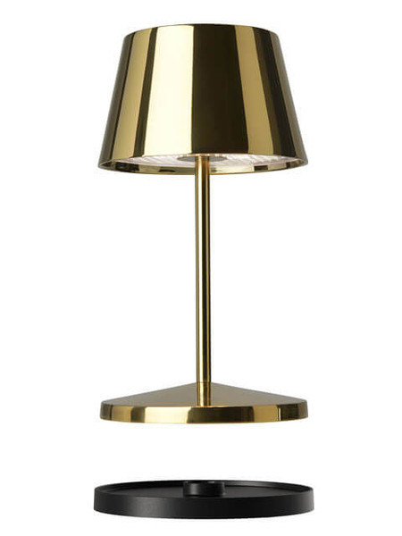 Villeroy & Boch SEOUL RC Akku-Tischlampe Gold 2,2W steuerbare Lichtfarbe IP65 97206