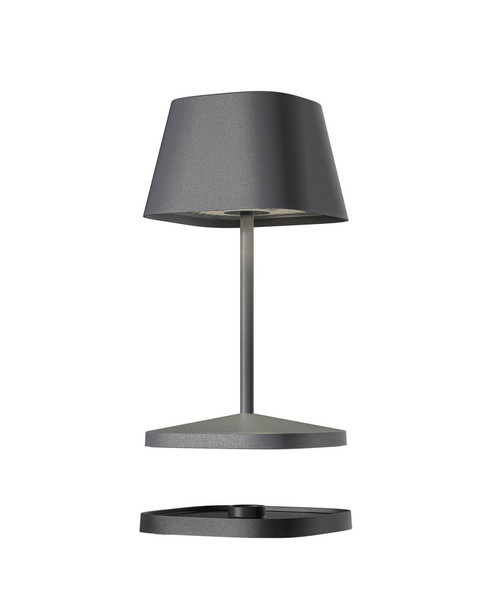 Villeroy & Boch NEAPEL RC Akku-Tischlampe Anthrazit 2,2W steuerbare Lichtfarbe IP65 97221