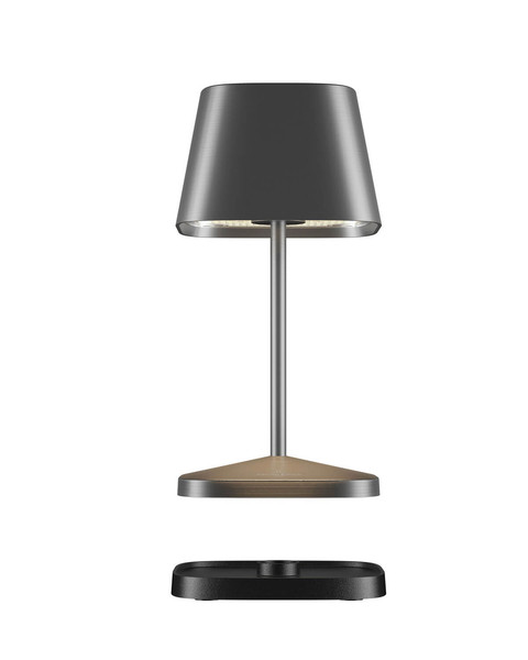 Villeroy & Boch NEAPEL RC Akku-Tischlampe Graphit Gebürstet 2,2W IP65 97230