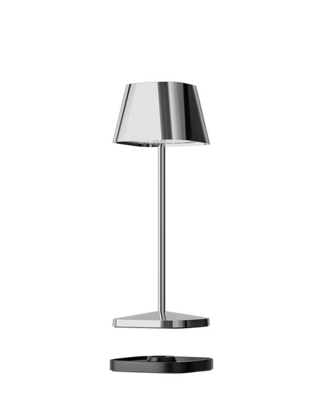 Villeroy & Boch NEAPEL MICRO RC Akku-Tischlampe Chrom 2,3W steuerbare Lichtfarbe IP65 97265