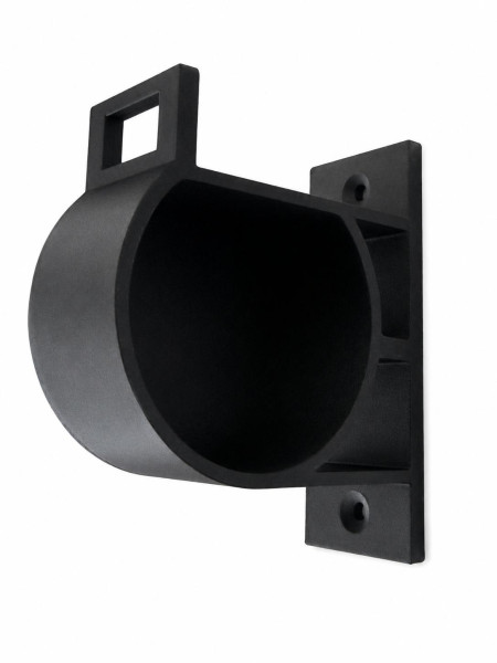 SOIXX Wandhalterung Typ 2  für EV Ladekabel, Schwarz, seitlich rechts, passend für alle Typ 2 Stecker nach DIN EN 62196-1