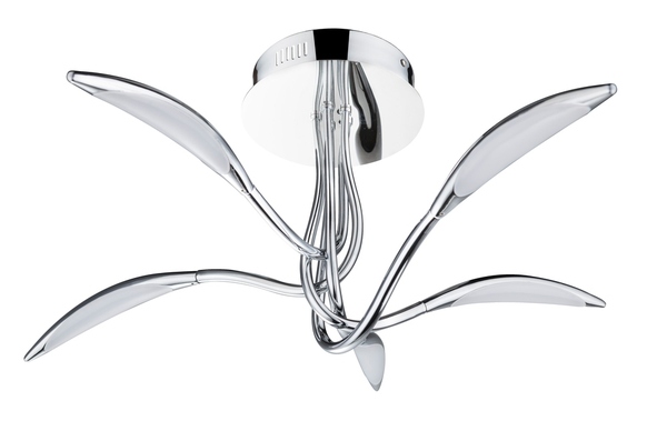 Wofi Hampton LED Deckenleuchte 5-fach 32,5W chrom