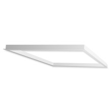 ISOLED Einbaurahmen weiß RAL 9016 für LED Panel 600