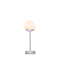 NewGarden NORAI SLIM 35 spacegrau LED Tischleuchte 3-Touch-Dimmer Akku Innen & Außen IP44