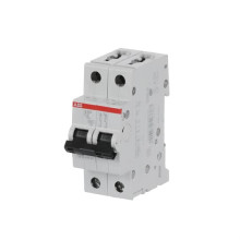 ABB S202-C2 Sicherungsautomat C-Char.,6kA,2A,2P, Made in Germany