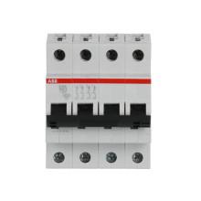 ABB S204-B63 Sicherungsautomat B-Char., 6 kA, 63 A, 4P, Made in Germany