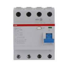 ABB F204A-63/0,03 FI-Schutzschalter 4P,Typ A,63A,30mA