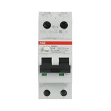 ABB DS201A-C10/0,03 FI/LS-Schalter 6kA, 1P+N, Typ A, C 10, 30mA