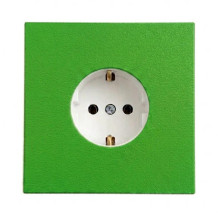 SOIXX Aufsteckrahmen für Steckdosen Schneider Electric Asfora Grün Modernes Design ohne Demontage