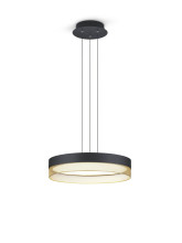 Hell Mesh LED Pendelleuchte 4-fach Warmweiss Dimmbar Schwarz/Gold 20517/1-06