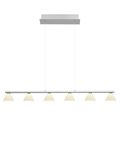 Hell Mona LED Pendelleuchte Warmweiss Dimmbar stufenlos höhenverstellbar Nickel 20571/6-92