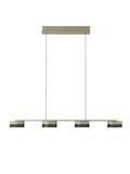 Hell Mesh LED Pendelleuchte Warmweiss Dimmbar stufenlos höhenverstellbar Sand 20619/4-13