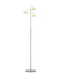 Hell Mala LED Stehleuchte 5-fach Warmweiss Dimmbar 150cm Nickel 60506/3-92