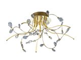 Hell Crystal LED Deckenleuchte Warmweiss Dimmbar Messing blank 70326/540-40