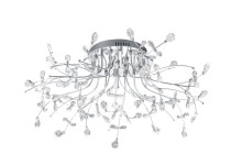 Hell Crystal LED Deckenleuchte Warmweiss Dimmbar Chrom 70327/770-02