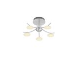 Hell Mala LED Deckenleuchte 6-fach Warmweiss Dimmbar Nickel 70565/5-92