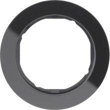 Berker 10112016 Rahmen 1fach Serie R.Classic Glas. schwarz