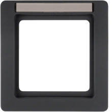Berker 10116016 Rahmen 1fach mit Beschriftungsfeld Q.1 anthrazit. samt